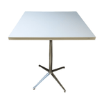 Used Bernhardt White Square Bar Height Table