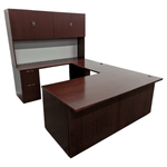 Pre-Owned Kimball Priority U-Shape Desk with Hutch, BBF/FF & Tackboard