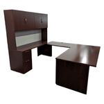 Pre-Owned Kimball Priority U-Shape Desk with Hutch, BBF/FF & Tackboard