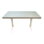 Custom 60x30 Grey Wash Top with Herman Miller Motia Sit to Stand Base