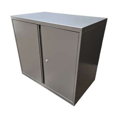 Pre-Owned Knoll 2-Door Dark Grey Storage Cabinet | 30in Professional Office Storage