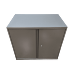 Pre-Owned Knoll 2-Door Dark Grey Storage Cabinet | 30in Professional Office Storage