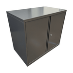 Pre-Owned Knoll 2-Door Dark Grey Storage Cabinet | 30in Professional Office Storage