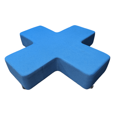 Blue Allermuir Jacks Cross Seating Bench