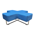 Blue Allermuir Jacks Cross Seating Bench