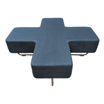 Navy Blue Allermuir Jacks Cross Seating Bench