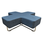 Navy Blue Allermuir Jacks Cross Seating Bench
