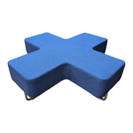 Deep Blue Allermuir Jaks Cross Seating Bench