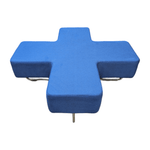 Deep Blue Allermuir Jaks Cross Seating Bench