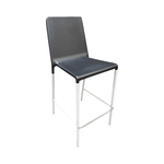 Pre-Owned Allermuir Kojak Barstool | Black Seat Grey Frame | Modern Office Seating