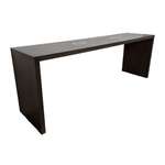 Used Davis Rectangular Bar Height Table with Power, 119x29x42
