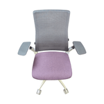 Refurbished SitOnIt Vectra Task Chair Purple Fabric Seat/White Frame