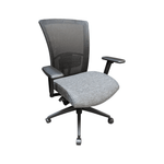 Refurbished Global Vion Chair with Mesh Medium Back with Weight Sensing Synchro-Tikter, 6322-8