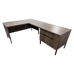 Steelcase Dark Bronze 60x30 RH L Shape