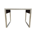 Bernhardt Wooden End Table with Chrome Frame, 26inx20inx20in
