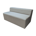 Shenandoah Grey Armless Sofa - Modern Commercial Seating Solution