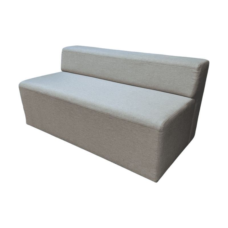 Shenandoah Grey Armless Sofa - Modern Commercial Seating Solution