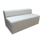 Shenandoah Grey Armless Sofa - Modern Commercial Seating Solution