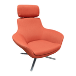 Steelcase Red Orange Coalesse Bob Lounge Chair