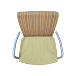 Pre-Owned Herman Miller Celeste Lounge Chair | Yellow Seat Striped Back Modern Design