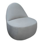 Pre-Owned Bernhardt Grey Fabric Mitt Chair | Baseball Glove Inspired Mobile Lounge Seating