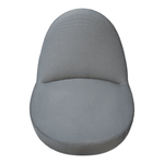 Pre-Owned Bernhardt Grey Fabric Mitt Chair | Baseball Glove Inspired Mobile Lounge Seating