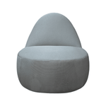 Pre-Owned Bernhardt Grey Fabric Mitt Chair | Baseball Glove Inspired Mobile Lounge Seating