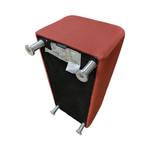 Pre-Owned Steelcase Turnstone Ottoman | Salmon Fabric Versatile Office Seating
