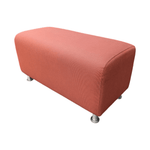 Pre-Owned Steelcase Turnstone Ottoman | Salmon Fabric Versatile Office Seating