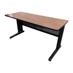 Pre-Owned Cherry Top Training Table | Black Metal Base | 60x24 Professional Workspace