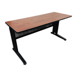 Pre-Owned Cherry Top Training Table | Black Metal Base | 60x24 Professional Workspace