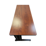 Pre-Owned Cherry Top Training Table | Black Metal Base | 60x24 Professional Workspace