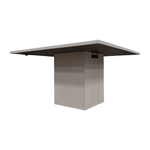Steelcase White Square Top Table with Power, 54inX54in