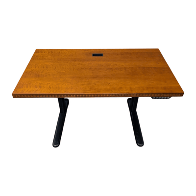 Novikoff Wooden Top with Black Metal Base Sit to Stand, 48x28