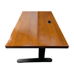 Novikoff Wooden Top with Black Metal Base Sit to Stand, 48x28