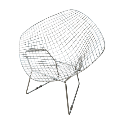 Pre-Owned Knoll Bertoia Mid-Century Diamond Wire Chair | Iconic Designer Seating