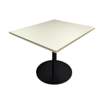Rectangular Maple Top Black Metal Base Breakroom Table, 36inX30