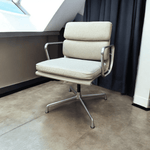 Herman Miller Eames Mid-Back Grey Fabric Soft Pad Side Chair