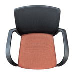 HON Ignition Multi-Purpose Stack Chair with Red Seat Black Mesh Back & Frame