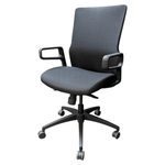 SitOnIt Novo Mid-Back Black Task Chair | Ergonomic Office Seating