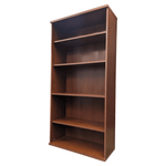 5-Shelf Cherry Bookcase, 35.5inX14.5inX73in