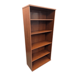 5-Shelf Cherry Bookcase, 35.5inX14.5inX73in