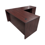 Hon Rh Mahogany L-shape Desk 66x30 With 48x24 Return