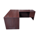 Hon Rh Mahogany L-shape Desk 66x30 With 48x24 Return