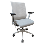 Pre-Owned Steelcase Think Chair - Grey Fabric Seat with Grey Mesh Back