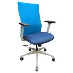 SitOnIt Task Chair - Dark Blue Seat with Blue Mesh Back