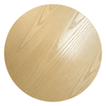 Herman Miller Round Maple Top Table with Chrome Legs, 21Wx26T