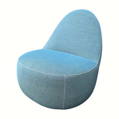 Bernhardt Teal Fabric Mitt Chair