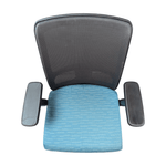 Pre-Owned HON Task Chair Aqua Fabric with Black Mesh Back Task Chair
