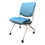 Hon Perpetual Nesting Chair, Aqua Upholstered Seat